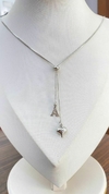 Colar Estilo Gravatinha Personalizado c/ Letra Inicial e Coração