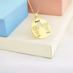 Colar Personalizado - 2 filhos/netos - comprar online