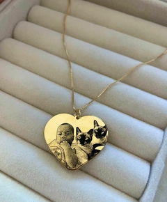 Colar Personalizado c/ Fotogravação (Corrente + Pingente) na internet