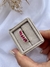 Anel meia aliança gota rosa - comprar online