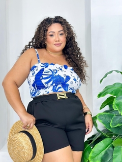 Cropped lastex plus na internet