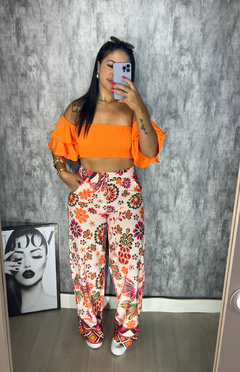 Cropped lastex na internet