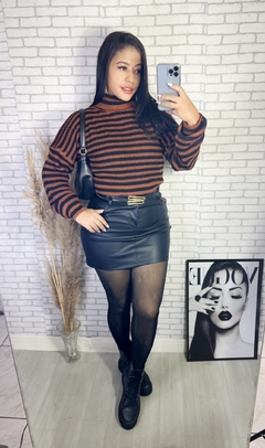 Saia couro manuella - comprar online