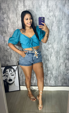 Short jeans cordinha - Flstore