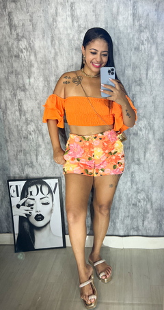 Short estampado na internet