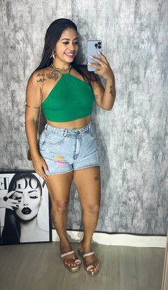 Short jeans love na internet