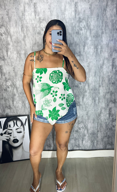 Blusa lenço - loja online