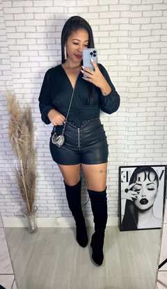 Short couro karen - loja online