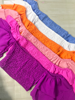 Cropped lastex - loja online