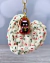 Chaveiro Natal Miau - estampa natalina - Gato Caju