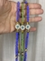Collar ojito esmaltado Verde/ Azul - Bonita Magia Mayorista