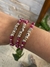 Pulsera fucsia ojito vidrio - comprar online