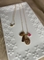 Cadena bolitas dorada con dijes - tienda online