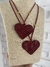 Collar tiento corazón esmaltado - Bonita Magia Mayorista