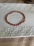 Pulsera cristales elástica roja y plateada - comprar online