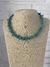 Collar estrellas de piedra color turquesa - Bonita Magia Mayorista