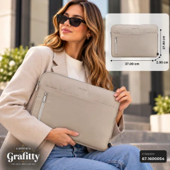 FUNDA PORTANOTEBOOK GRIS AMAYRA 15" en internet