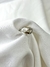 Anillo Combinado Hoja con Cubics