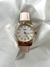 Reloj Knock Out con malla de cuero Rosa