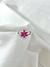 Anillo Plata Flor con Cubics Rosa - comprar online