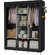 Guarda Roupa Portátil 3 Portas - Preto - comprar online
