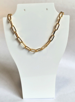 Choker elos maiores banhada a ouro 18k/semijoias na internet
