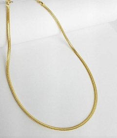 Choker malha banhada a ouro 18k/ semijoias na internet