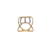 Anel Dois Tons - Ouro amarelo e branco 18k - comprar online