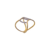 Anel Dois Tons - Ouro amarelo e branco 18k - Eternità Joias Brasil - Joalheria Premium.