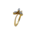 Anel Flor - Ouro amarelo 18k - Eternità Joias Brasil - Joalheria Premium.