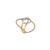 Anel Dois Tons - Ouro amarelo e branco 18k - loja online