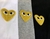 Camiseta Play CDG Cinza Golden Heart na internet