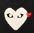 Camiseta CDG printed heart - comprar online