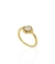 Anel flor ponto de luz cravejado - comprar online