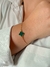 Pulseira trevo verde folheado - comprar online
