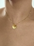 Colar Coraçao Dourado - Folheado