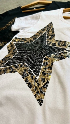 REMERA BORDADA ESTRELLA - Artha Flores