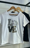 REMERA BORDADA LOVE KISS