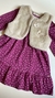 Vestido Beringela com colete