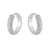 BRINCOS TRIO ARGOLA CRAVEJADA - comprar online