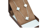 COLAR VAN CLEEF BRANCO 45CM+10CM EXTENSOR