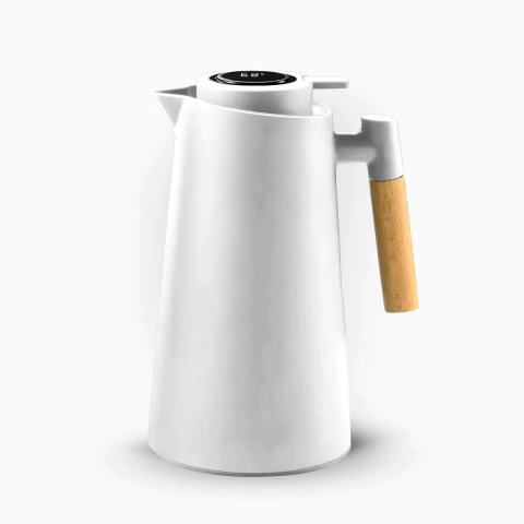 Garrafa Térmica com Termômetro 1L (Branco)