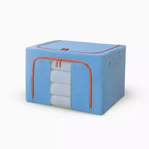 Caixa Organizadora De Roupas Multiuso Dobrável (Azul claro)