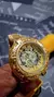 Relógio Invicta Thunderbolt Skeleton Todo Dourado + Caixa - to de cria