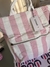 MOCHILA RAYADA ROSA