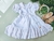 Vestido Gola boneca e Manga Princesa (Branco) - Meu Chicletinho