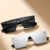 Lentes negros/reflejantes plateados 2 piezas