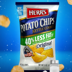 Papas Fritas Kettle con 40% Menos Grasa Herr's en internet