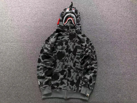 Campera BAPE Shark Camo Grey