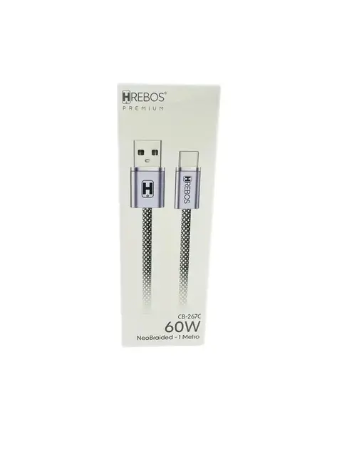 CABO USB CARREGADOR HREBOS 60W CB-267C